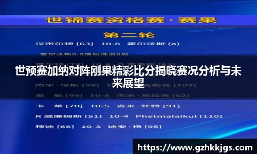 世预赛加纳对阵刚果精彩比分揭晓赛况分析与未来展望